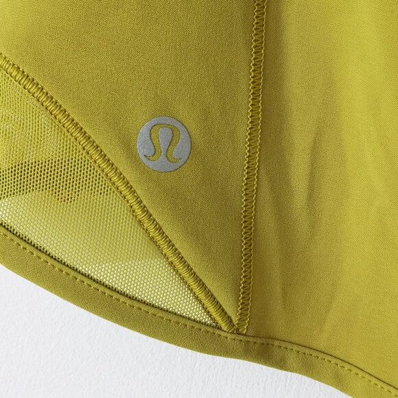 NWT LULULEMON GLDL Mustard Yellow 4 Way Stretch Lightweight Hotty Hot Shorts 10 - Picture 6 of 7